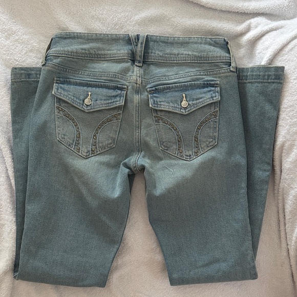 Hollister Women's Sky Blue Boot Cut Jeans - Picture 4 of 5